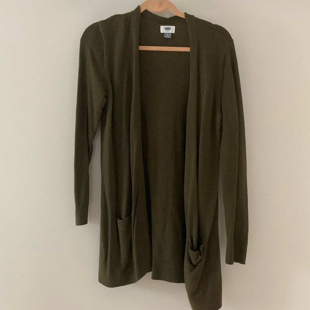 Old Navy L Green Cardigan